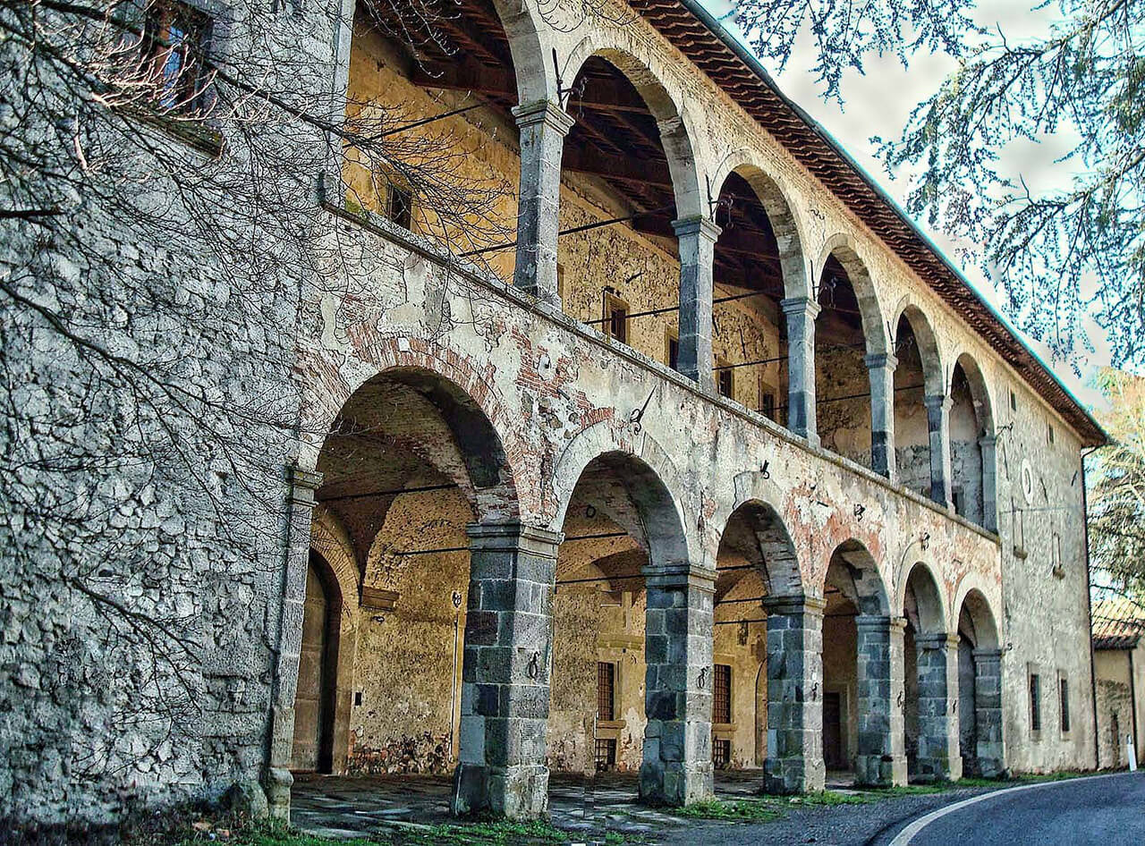 The Posta Medicea, in Radicofani, was situated along an old pilgrimage route (Via Francigena)