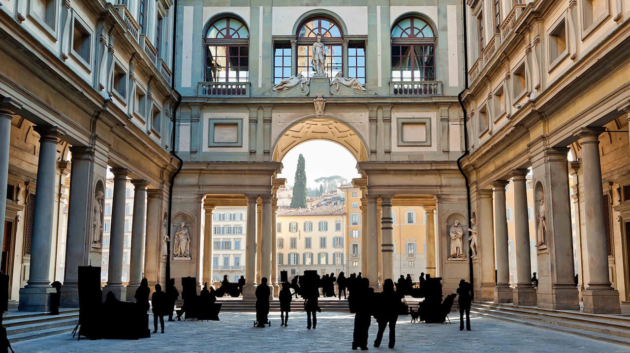 The Uffizi Gallery, one of the best places to be visited in Florence in February