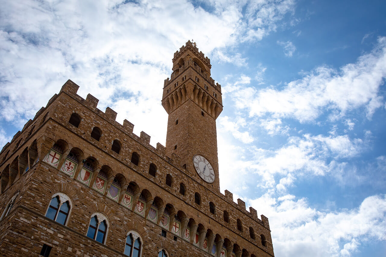 Palazzo Vecchio is one of the symbols of the city of Florence