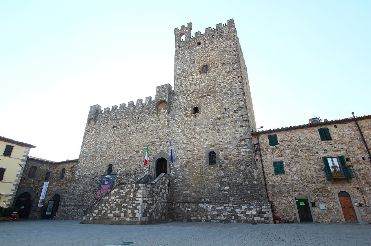 The "Rocca" fortress in Castellina in Chianti