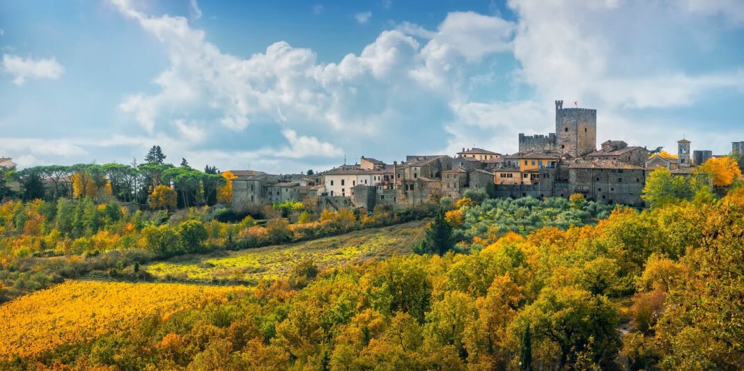 Castellina in Chianti, a panoramic view