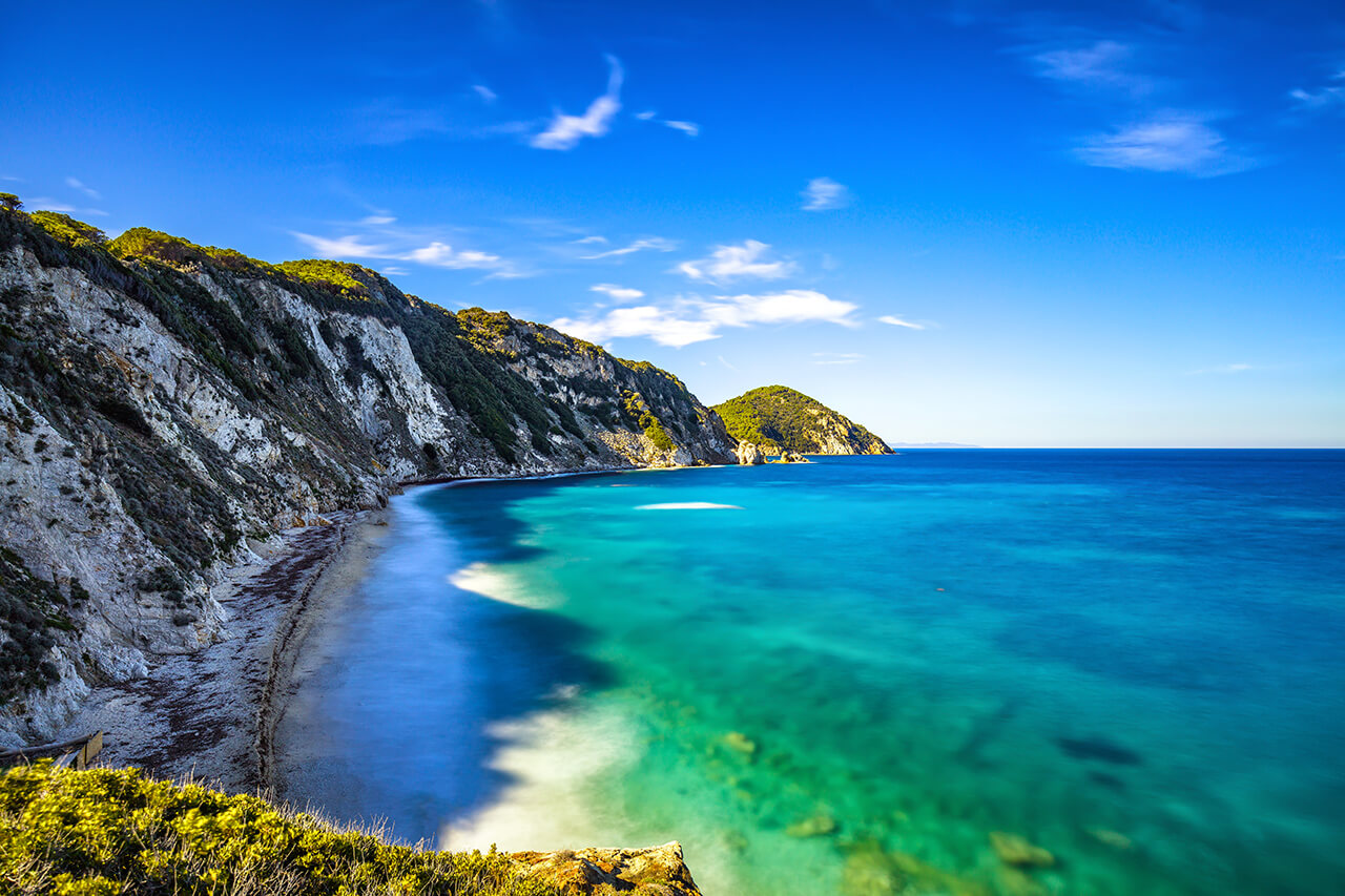 Samson beach, one of the most beautiful areas of the Elba Island coast