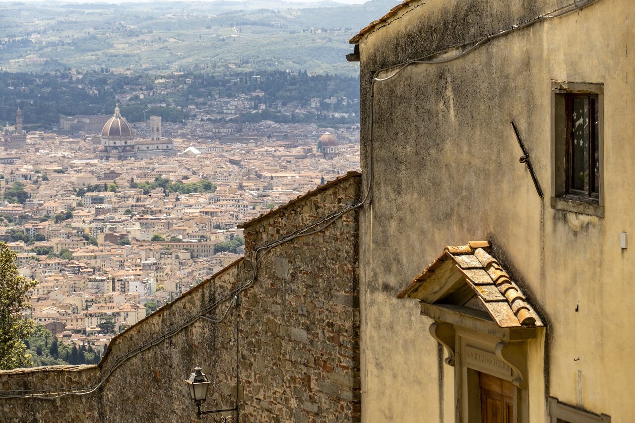 Scenic view of Florence from Fiesole
