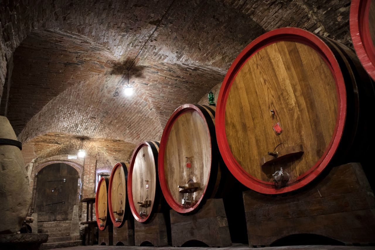 An underground cellar in Montepulciano