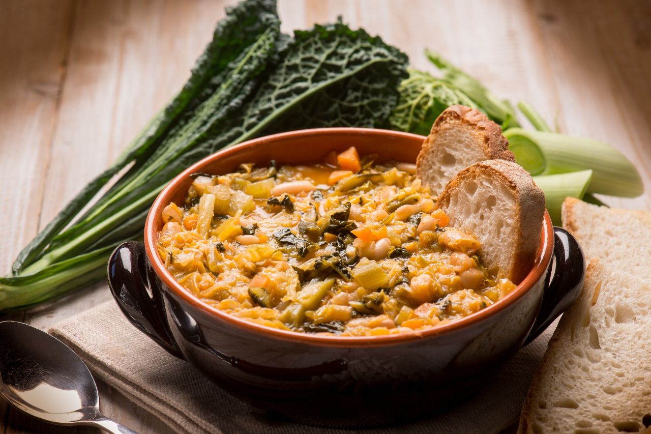 A very famous Tuscan food is ribollita, generally eaten in winter