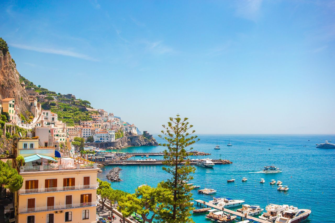 It is one of the towns along the Amalfi Coast of Italy