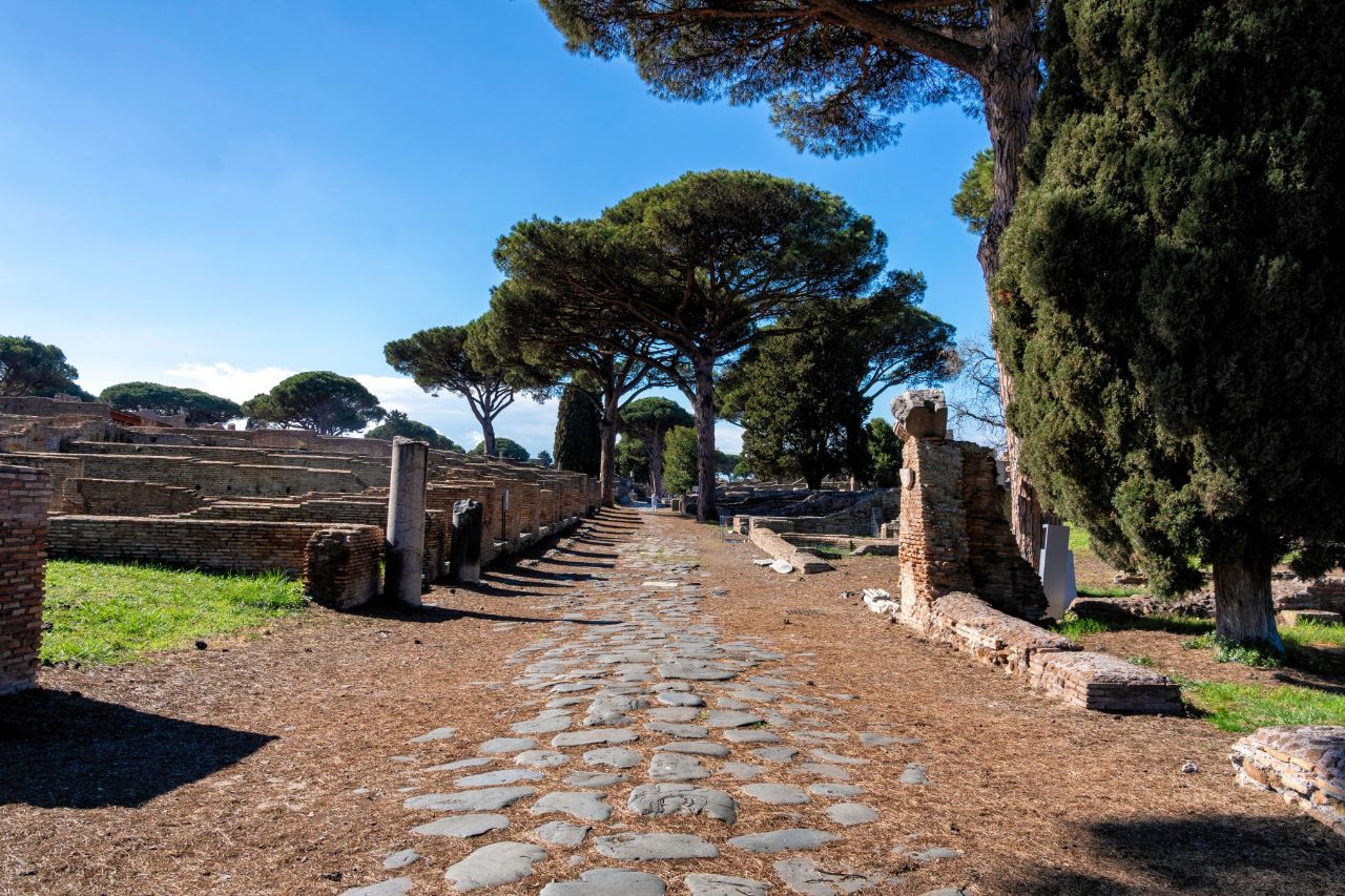 The archaeological sites of Ostia Antica, near Rome