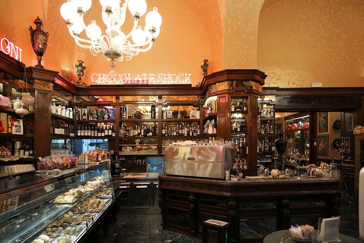 In Florence, There has a historic bar and you can buy chocolates here.
