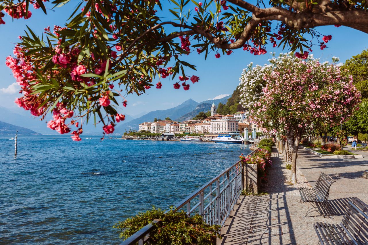 relaxing and overlooking Lake Como, Bellagio