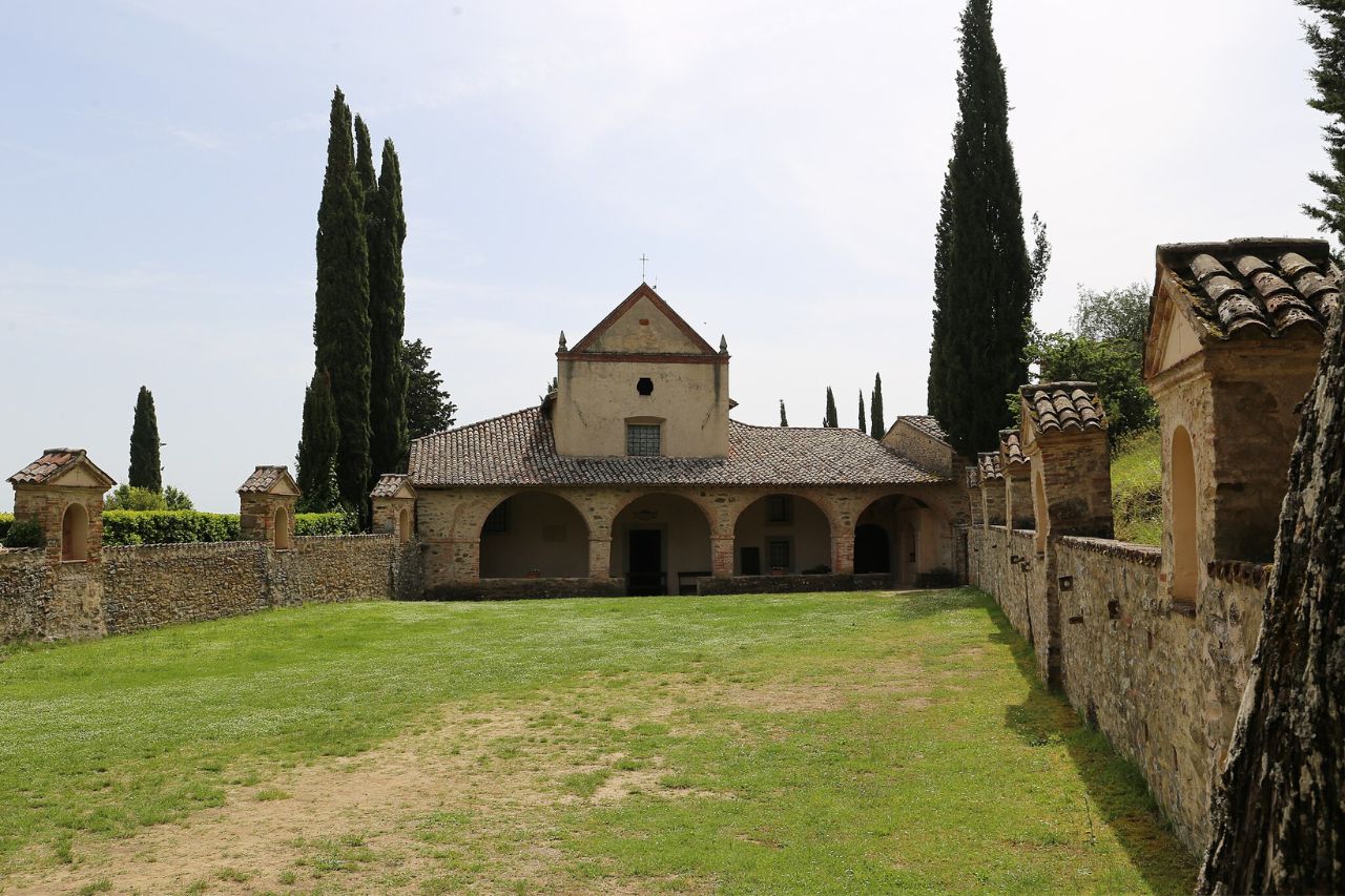 The architectural and historical place of The Convent of the Scarzuola, in Italy