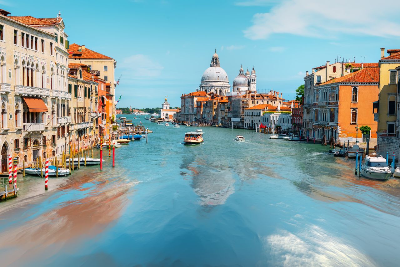 Floating on water is the city of Venice, the city of canals