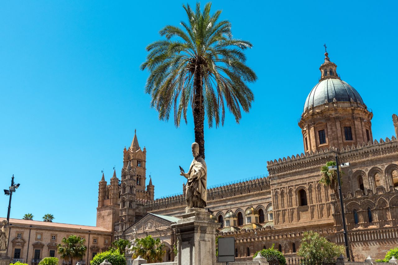 The historical cathedral of Palermo, one of the greatest all over Italy