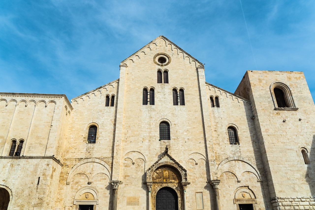 An old church of Italy, the Basilica of San Nicola.