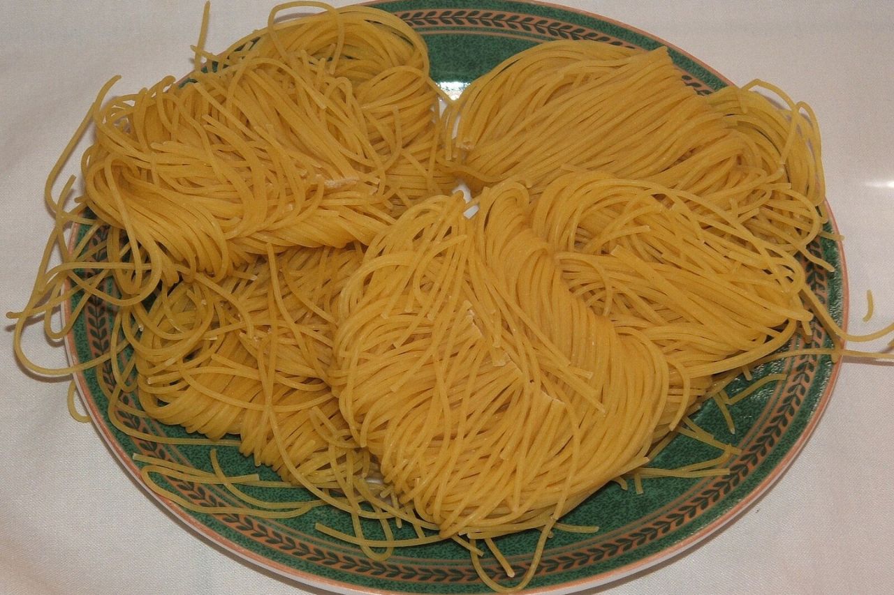 One plate of delicious pasta called Positano vermicelli 