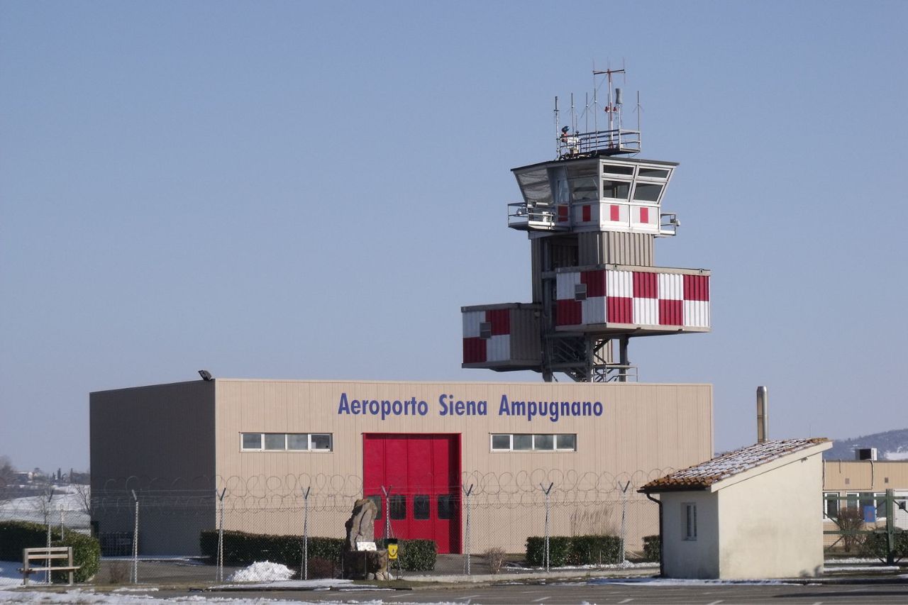 Ampugnano Airport mostly offers a private flights located in Tuscany