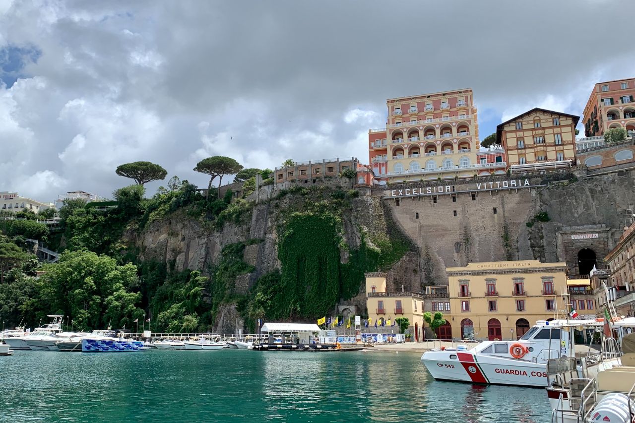 The charming town of Sorrento offers boat tours on the Amalfi coast.