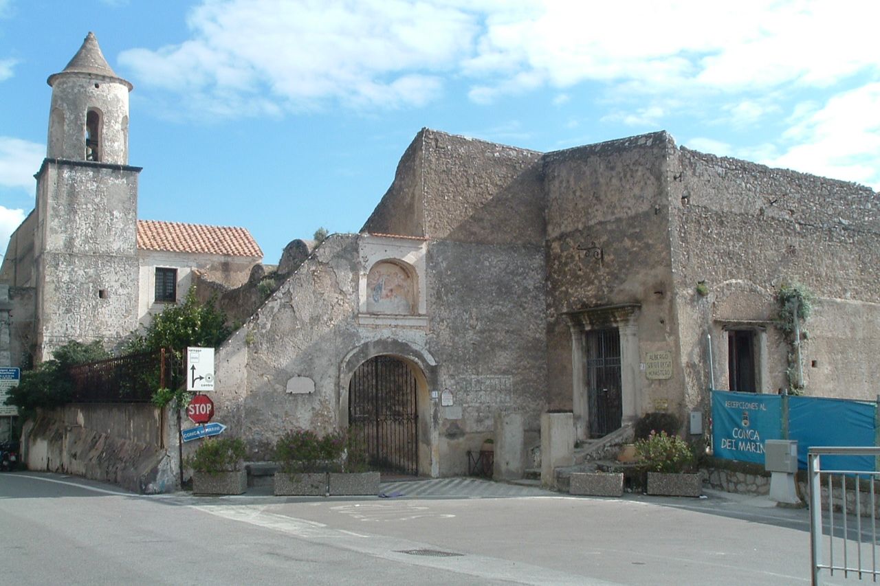 A view of historical Convent of Santa Rosa during summer. 