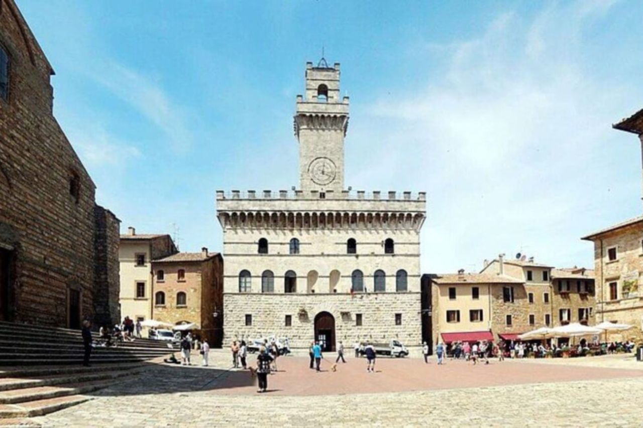 "Piazza Grande" is the main square of Montepulciano