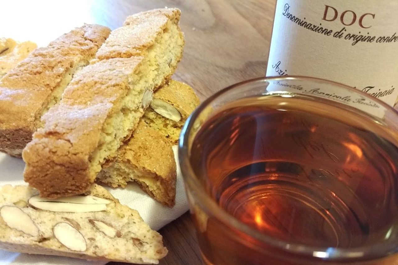 Cantuccini are eaten together with vin santo, a perfect pairing to try when visiting Tuscany