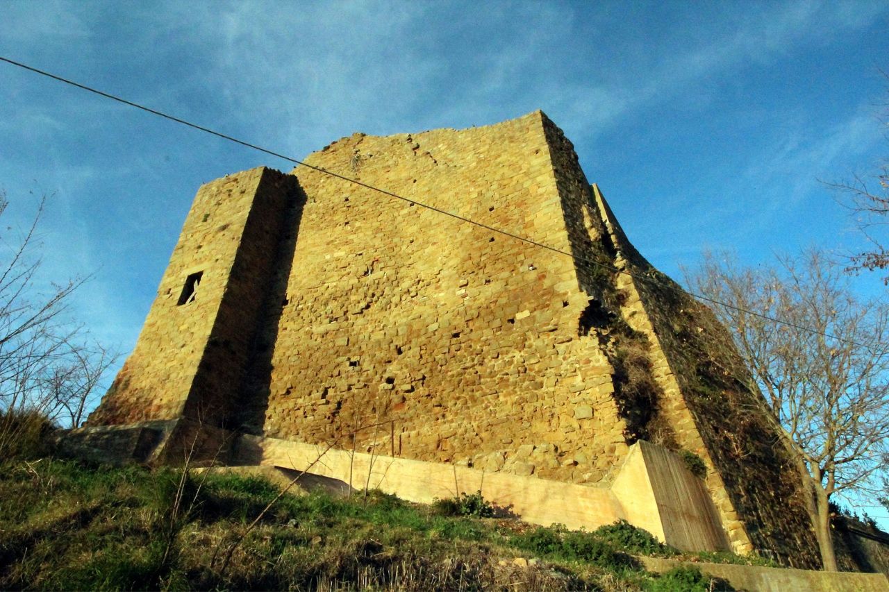 The photo of the castle of Castiglione della Pescaia