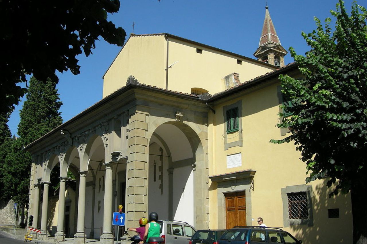 The entrance to the Convent of San Domenico, in Fiesole