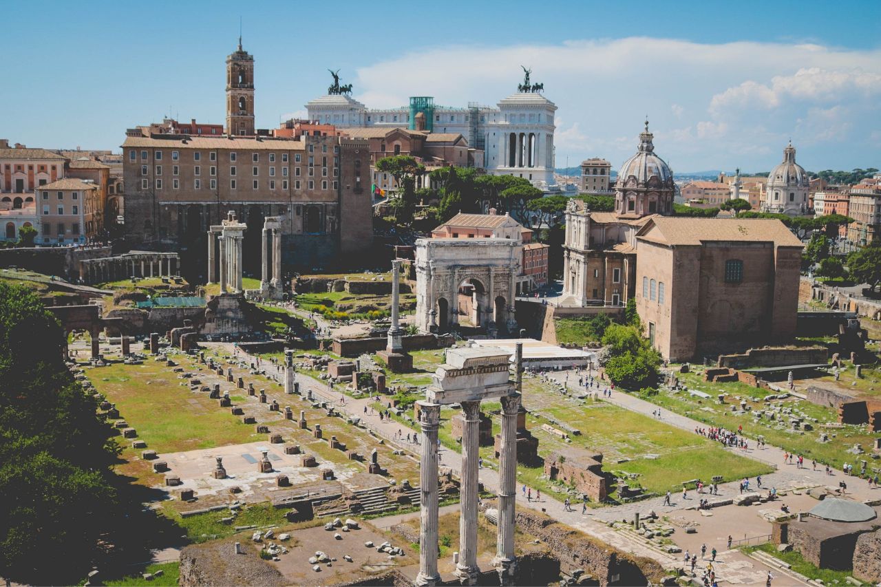 Immerse yourself in history as you explore the Roman Forum, an ancient archaeological site in Rome. Wander among the ruins of temples, basilicas, and other structures that once formed the heart of the city in antiquity."