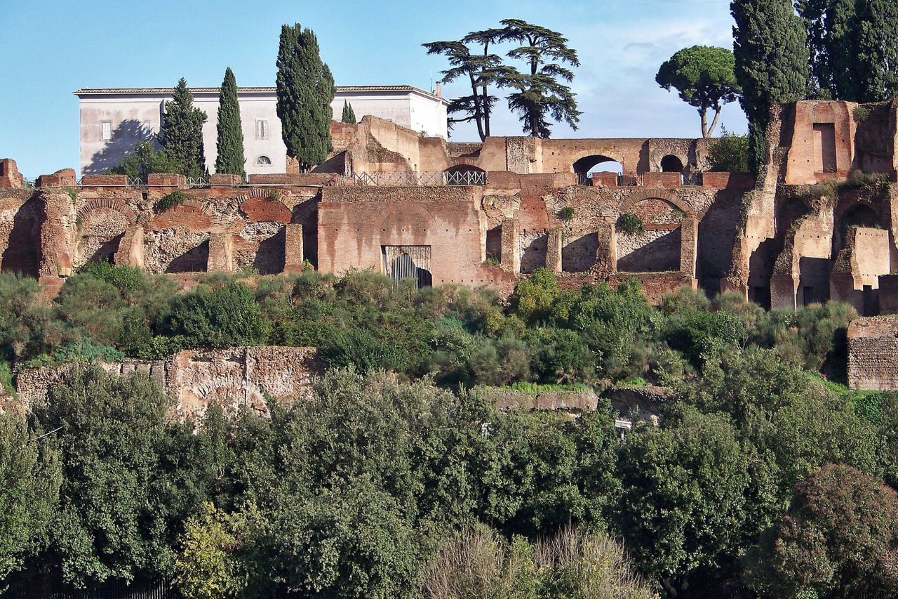 The Temple of Apollo Palatinus, an ancient Roman temple located on the Palatine Hill