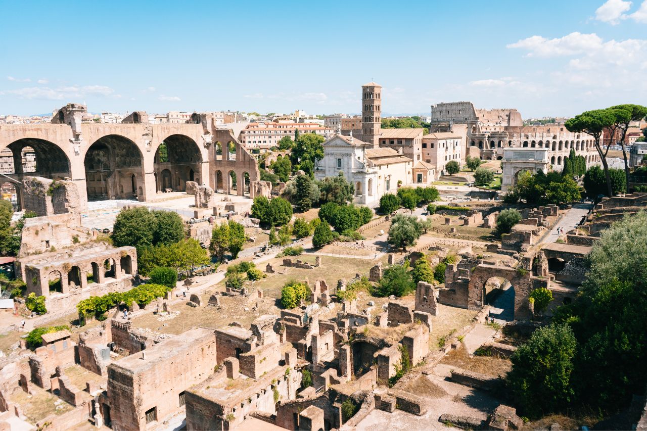 The Roman Forums are a great place to see when visiting Rome in one day