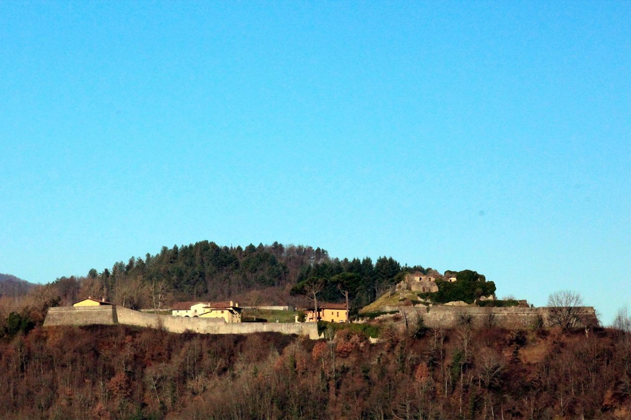 The view of the Mont'Alfonso fortress, in Castelnuovo di Garfagnana
