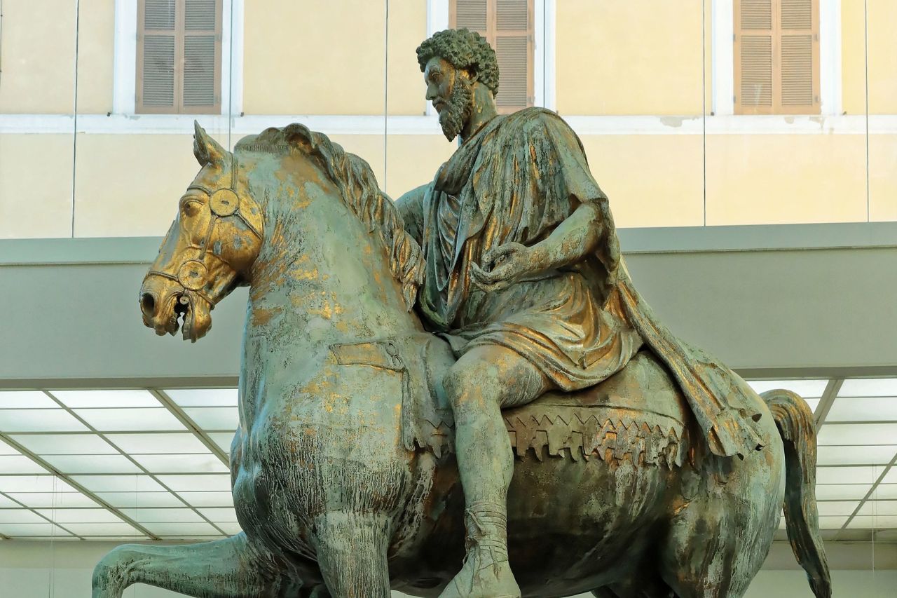 Equestrian Statue of Marcus Aurelius, in rome