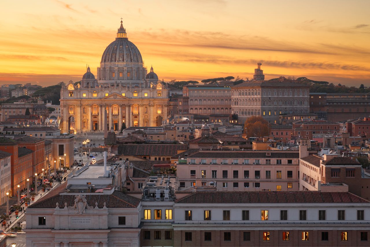 Panoramic view of the Vatican City