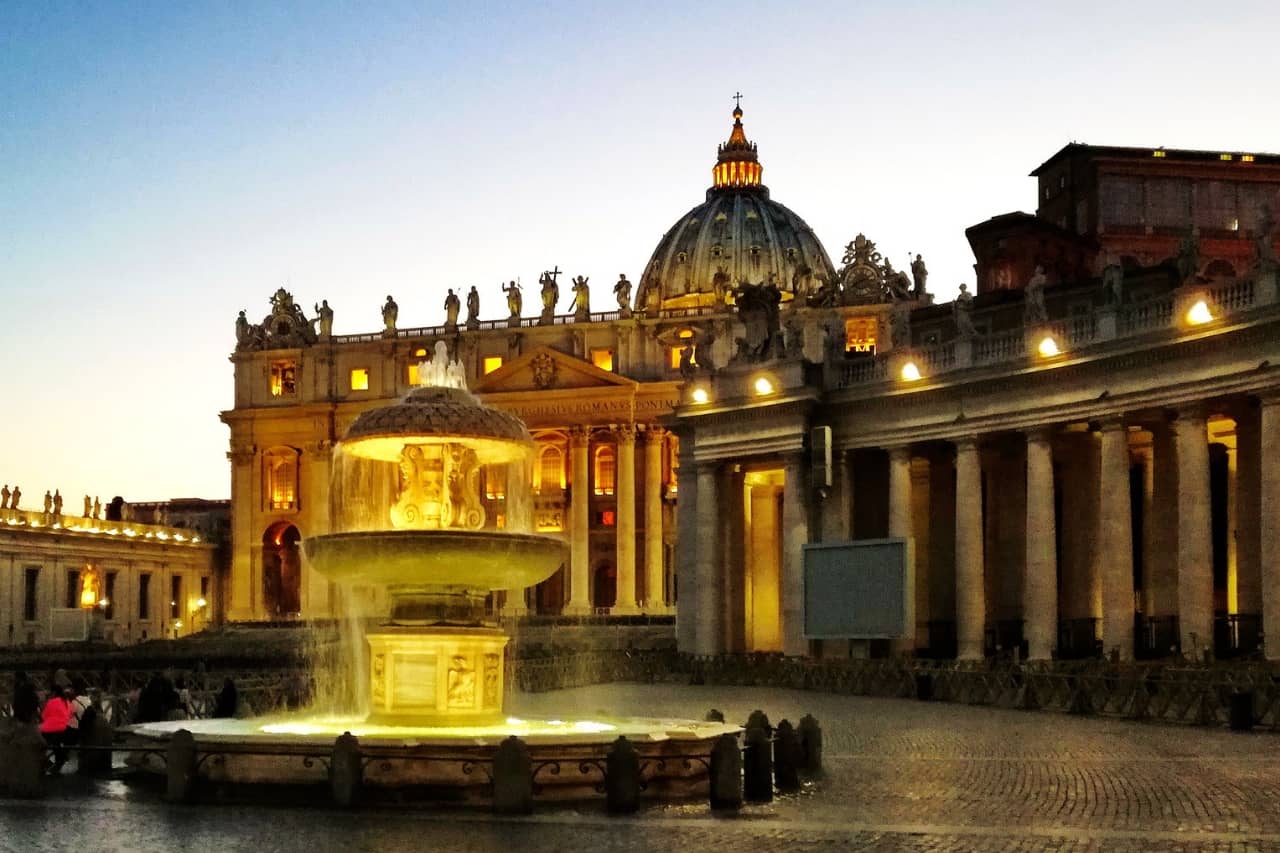 Tourists are visiting St. Peter's Basilica in Rome as it is a free thing to do