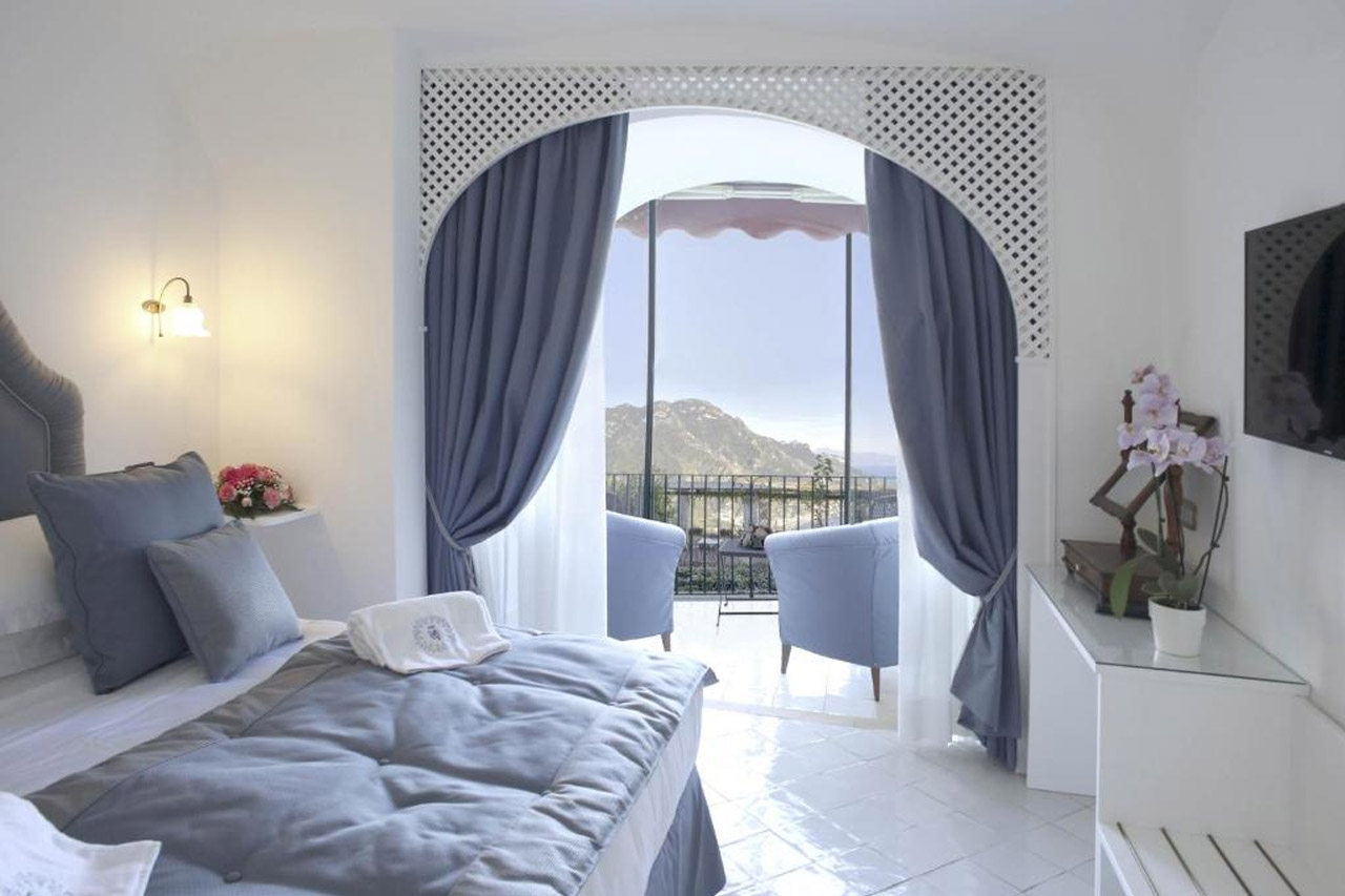 A room with terrace in the Palazzo Confalone, in Ravello