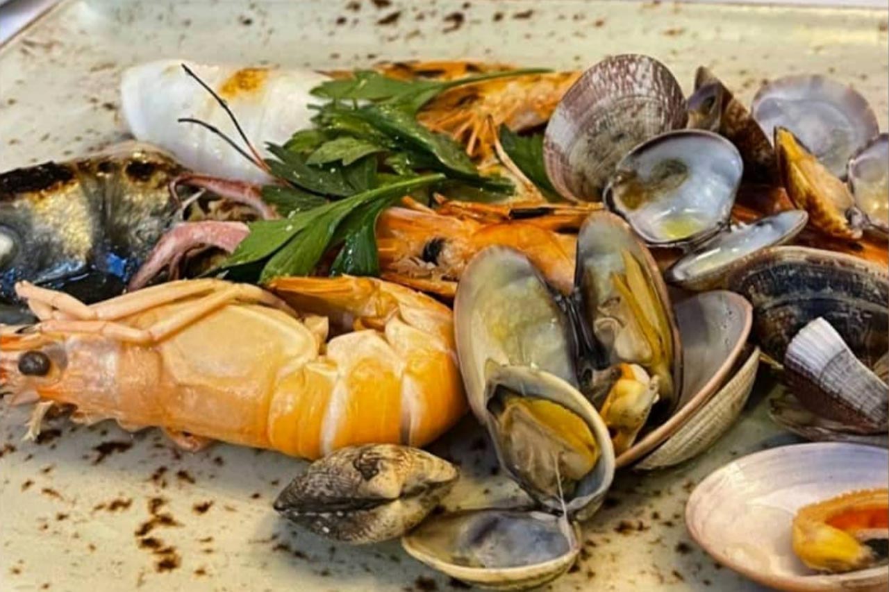 Delicious seafood dish cooked by the Ristorante Savò Quality Food