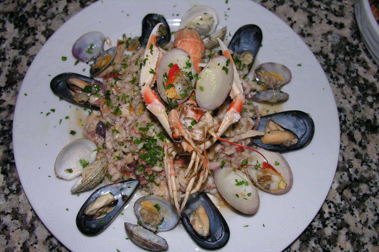 Authentic seafood dish served by Capo di Conca