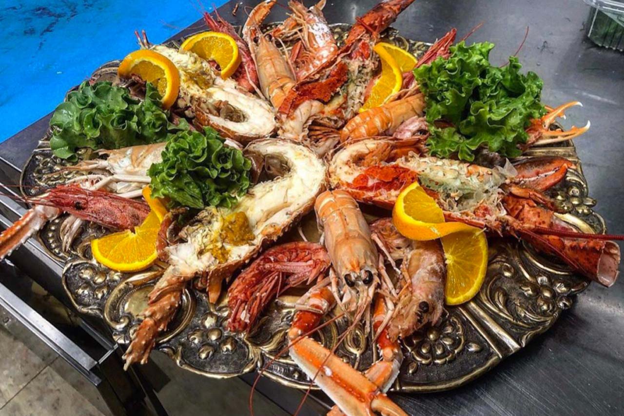 Seafood dishes cooked by Sa Tanca Crostaceria