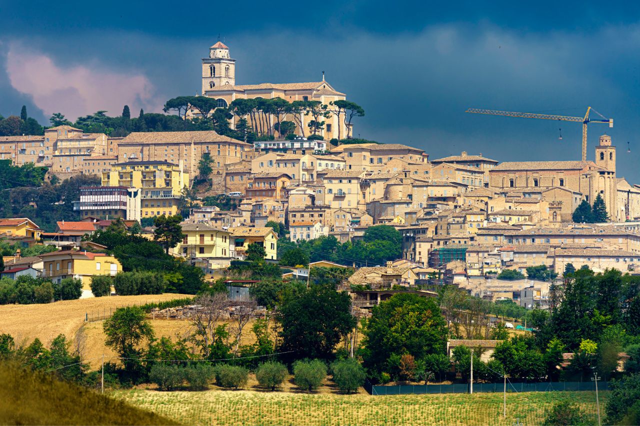 The countryside of Fermo, a central Italy city