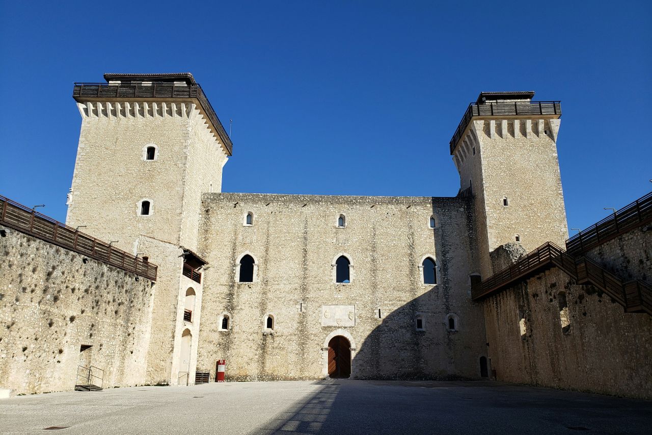 A castle in Spoleto, a beautiful city in the center of Italy
