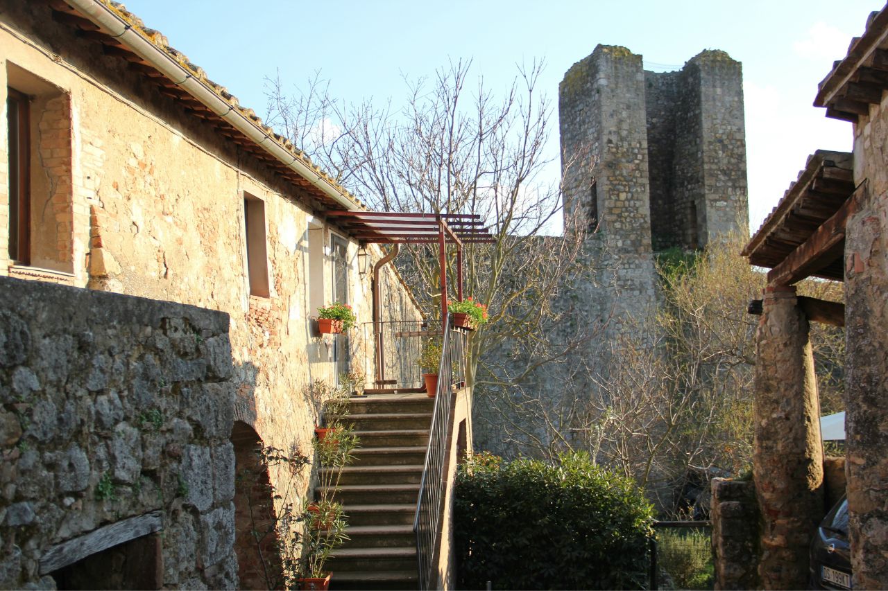 A typical house in Monteriggioni, Tuscany