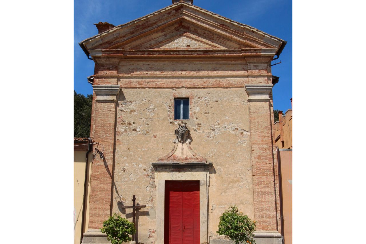 The Entrance of the Cappella di San Sebastiano, in Rapolano Terme