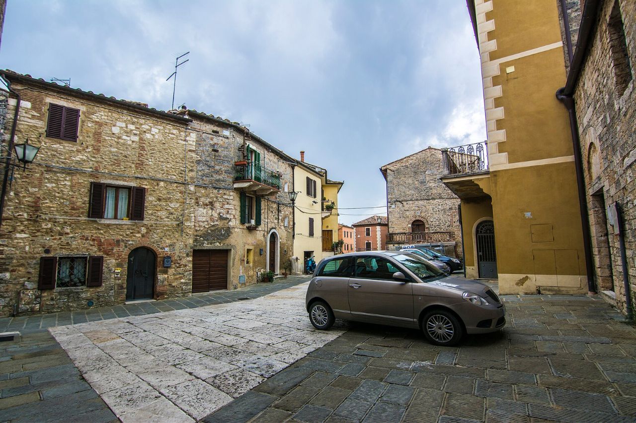 The historic center of Rapolano Terme, in Tuscany
