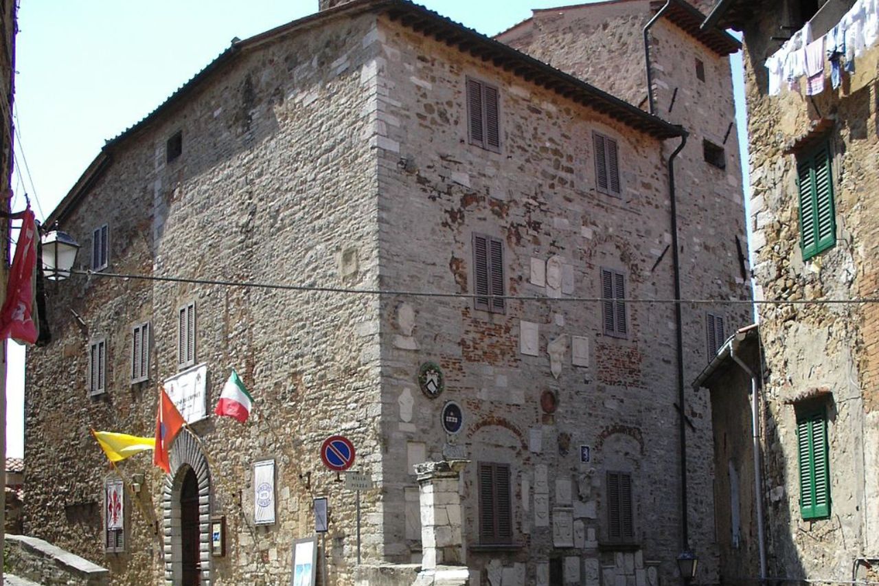 The historical building of the Palazzo Pretorio, Campiglia Marittima