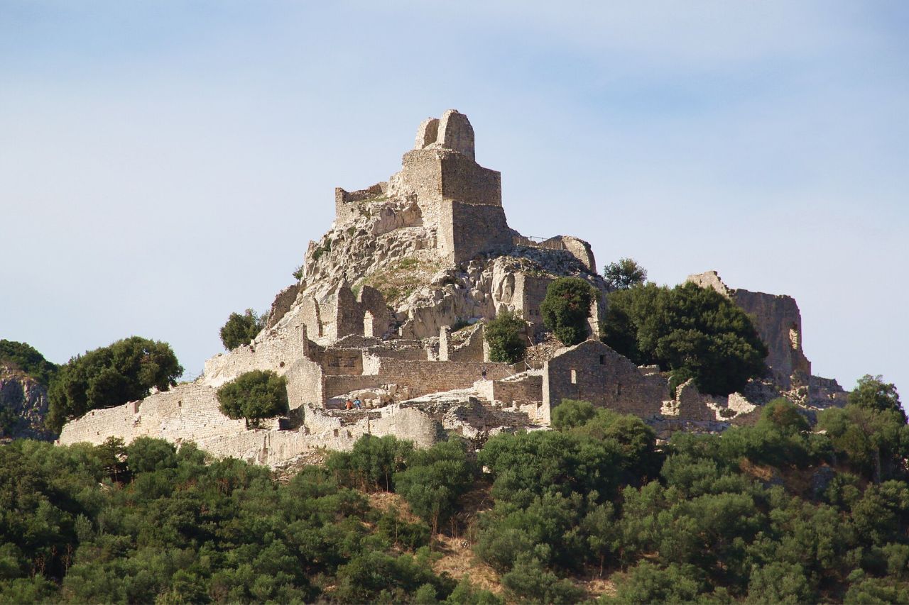 The historical Rocca of San Silvestro castle in Campiglia Marittima